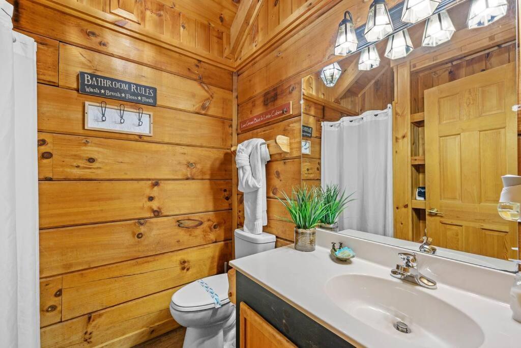 Do Not Disturb - Pigeon Forge Smoky Mountain Studio Cabin, Hot Tub, Fireplace Eksteriør billede